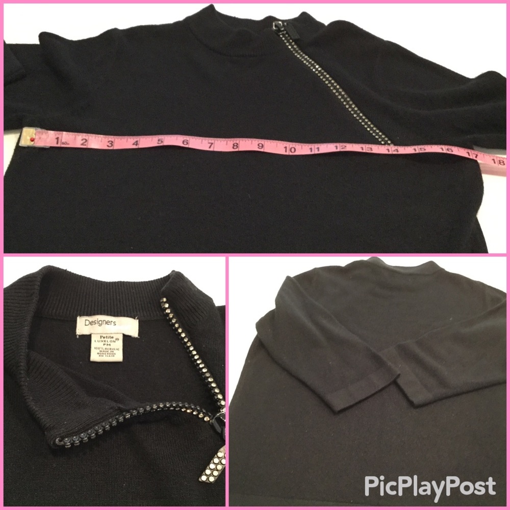 Designers Black acrylic Sweater